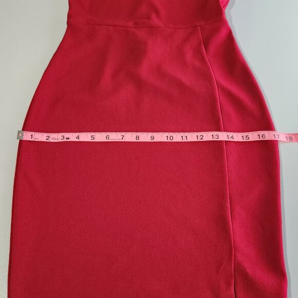 Express Red Cold Shoulder Cocktail Dress - Size 2 - Picture 14 of 14